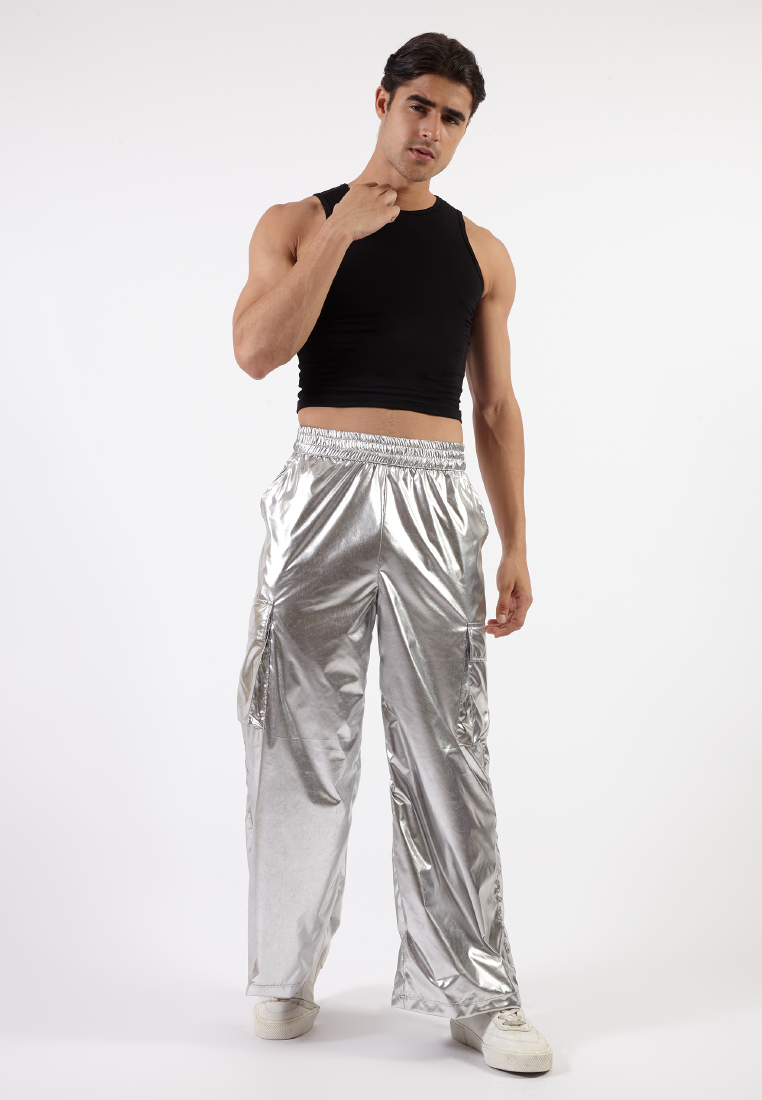 OCWA BASIC FITTED CROP BLACK TANK TOP