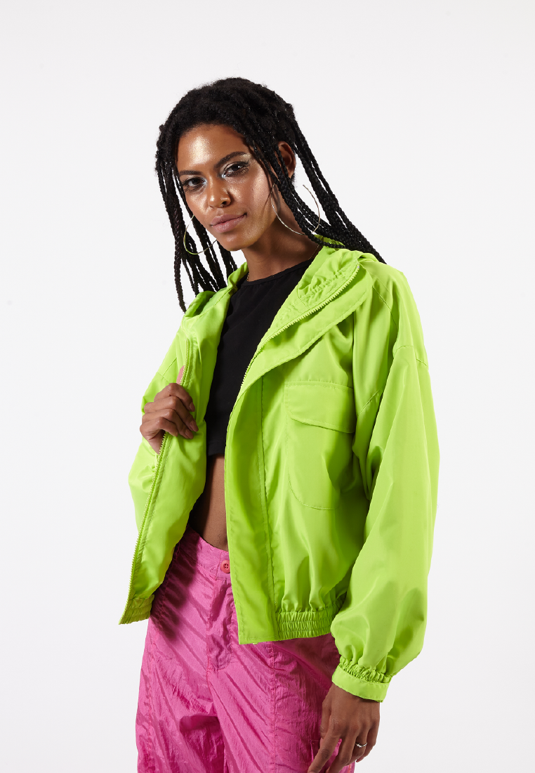 Bright green waterproof jacket best sale