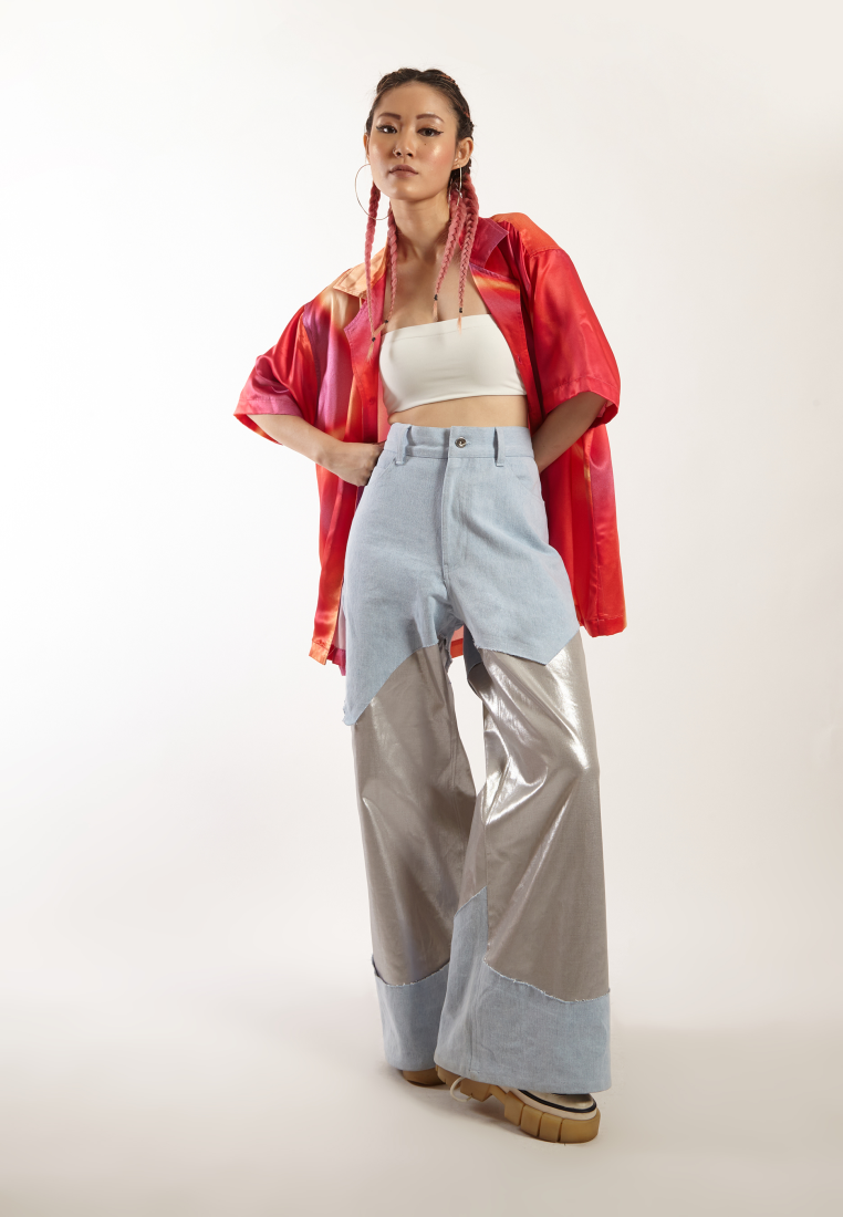 OCWA X NAELS MATES FANTASIA SHORT SLEEVE SHIRT ORANGE PINK RED