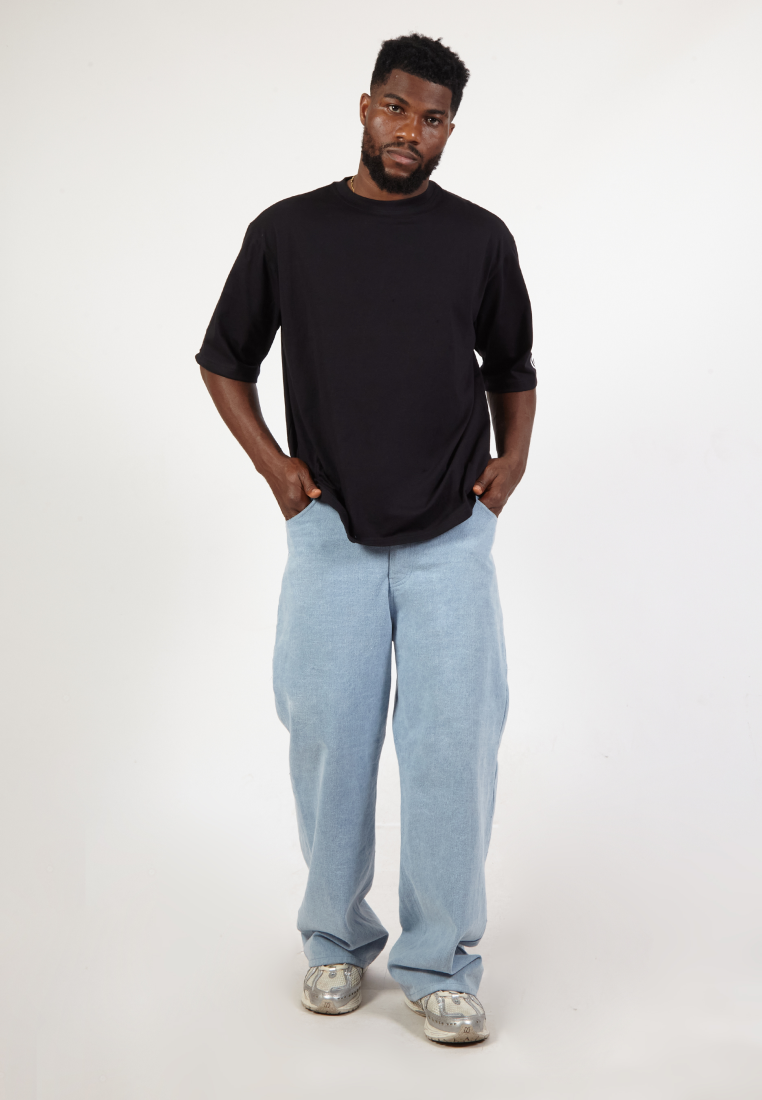 OCWA X PLAYON HYROX REFLECTIVE OVERSIZED BLACK TEE