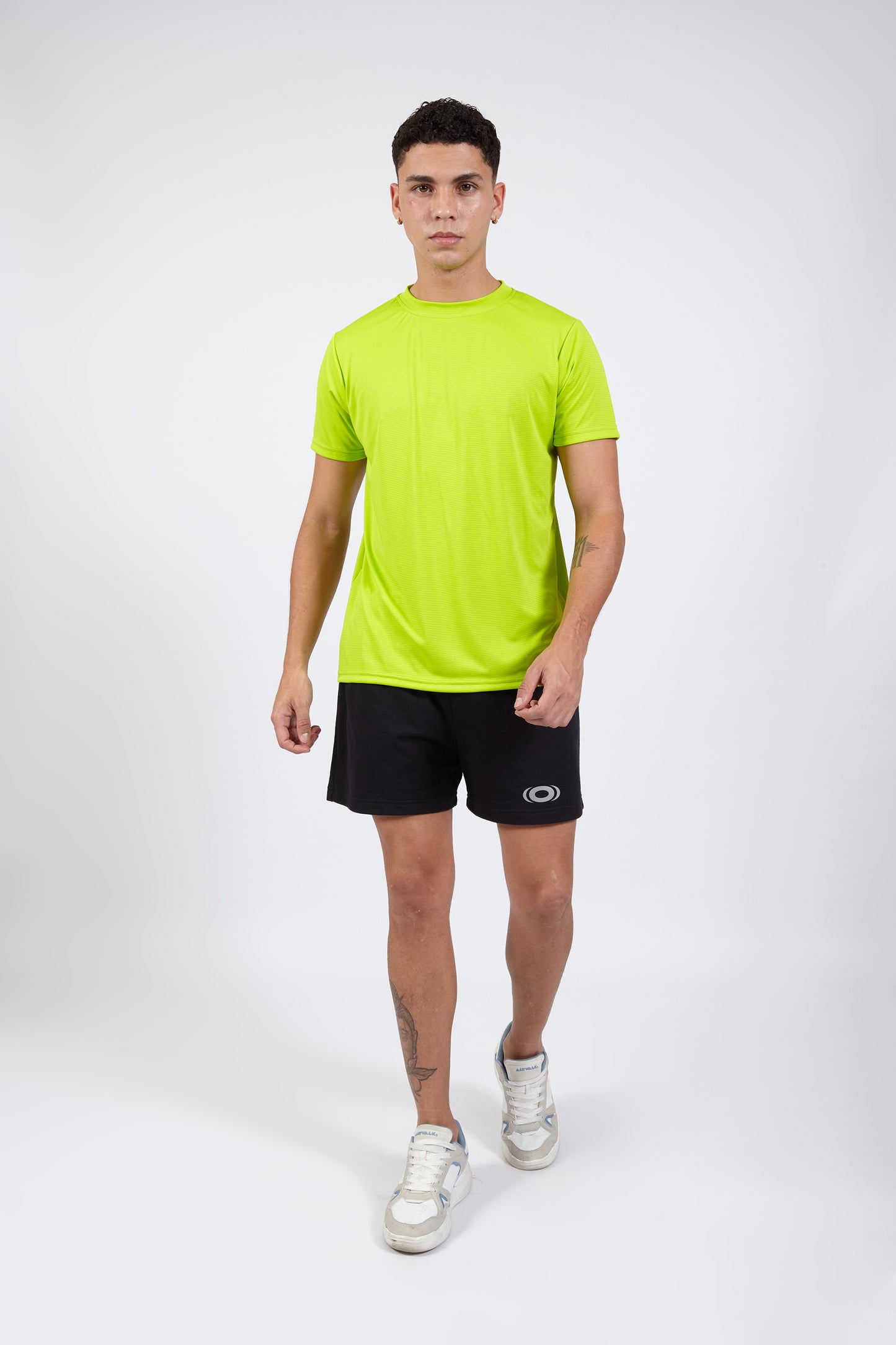 OCWA KYLER FAST DRY HYBRID RUNNING SPORTS TOP TEE DRYFIT NEON GREEN JERSEY