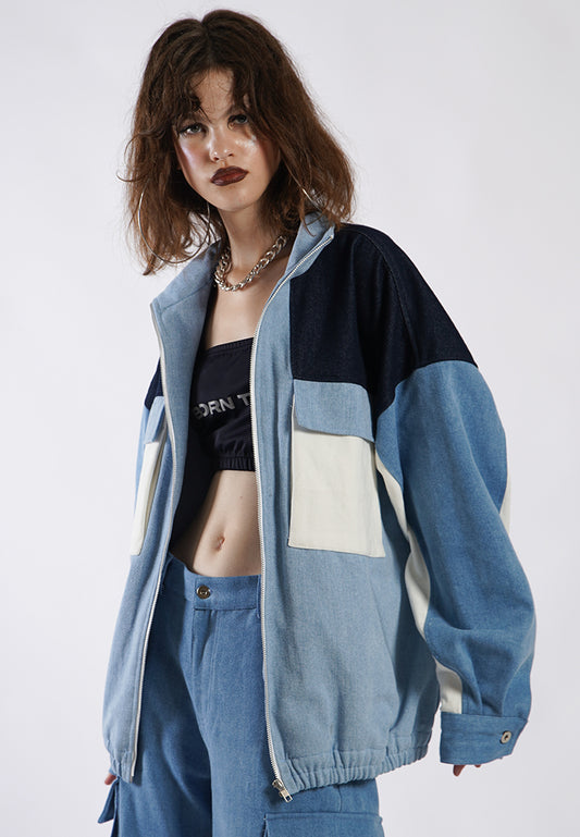 OCWA GERRY OVERSIZED MULTI DENIM JACKET