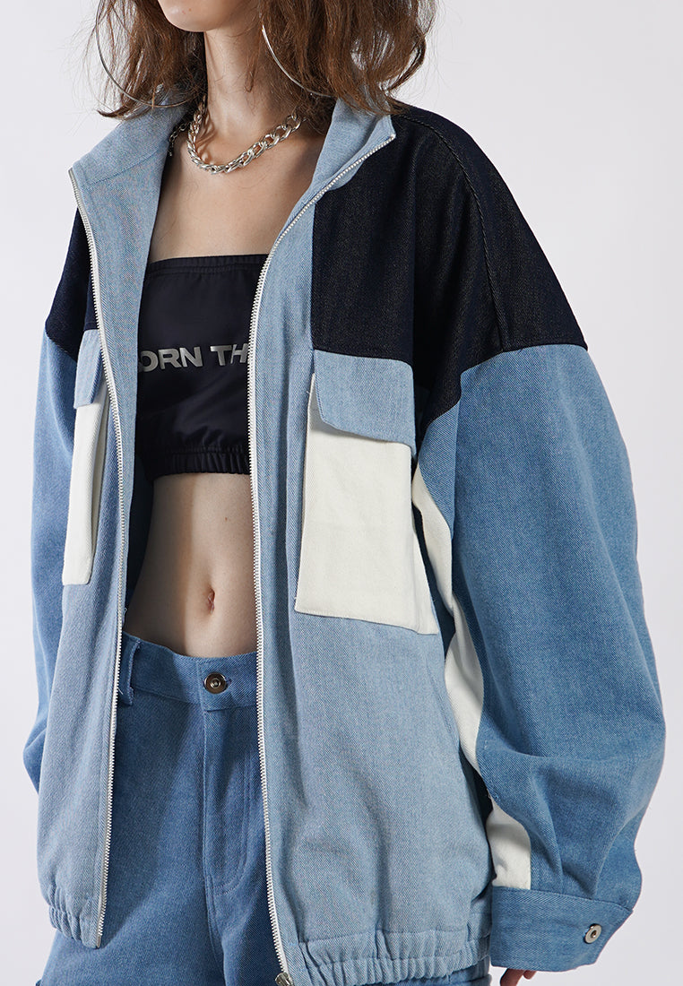 OCWA GERRY OVERSIZED MULTI DENIM JACKET