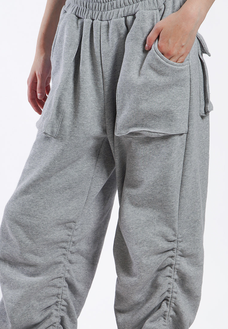 OCWA CRE FLARE PANTS MISTY GREY