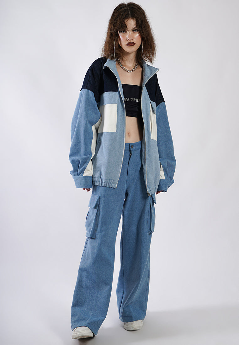 OCWA GERRY OVERSIZED MULTI DENIM JACKET