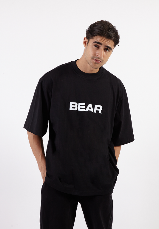 OCWA X BOP! BEAR OVERSIZED BLACK TEE