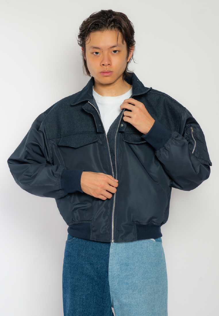 OCWA X REDMILLER BLOOD YASH BOMBER JACKET NAVY