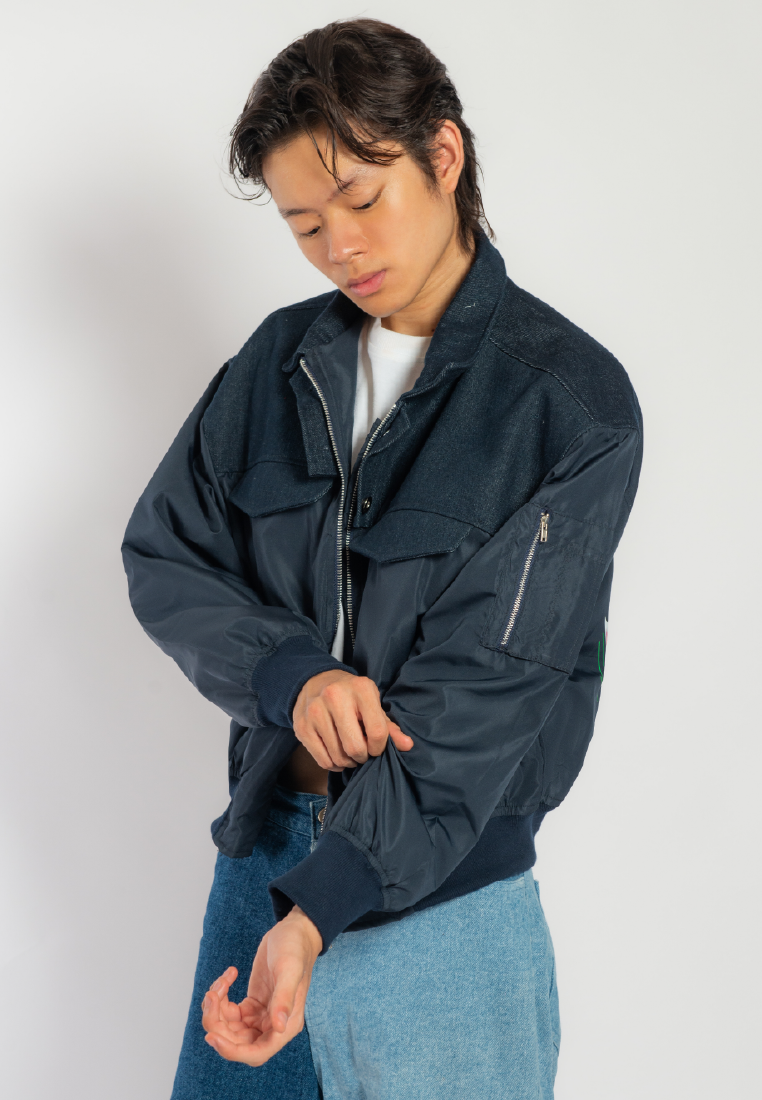 OCWA X REDMILLER BLOOD YASH BOMBER JACKET NAVY