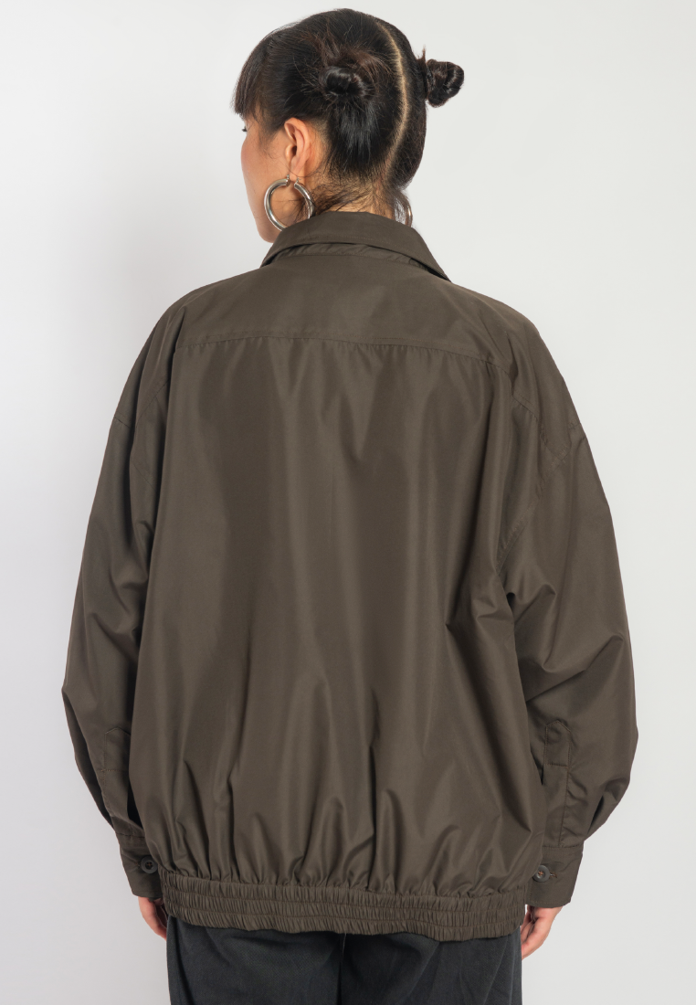 OCWA UTOPIA SHIRT WATERPROOF JACKET BROWN