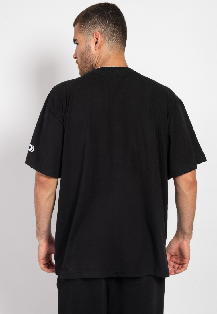 OCWA CAN'T FLIRT CRUSH TO LOYAL TO OVERSIZED TEE BLACK