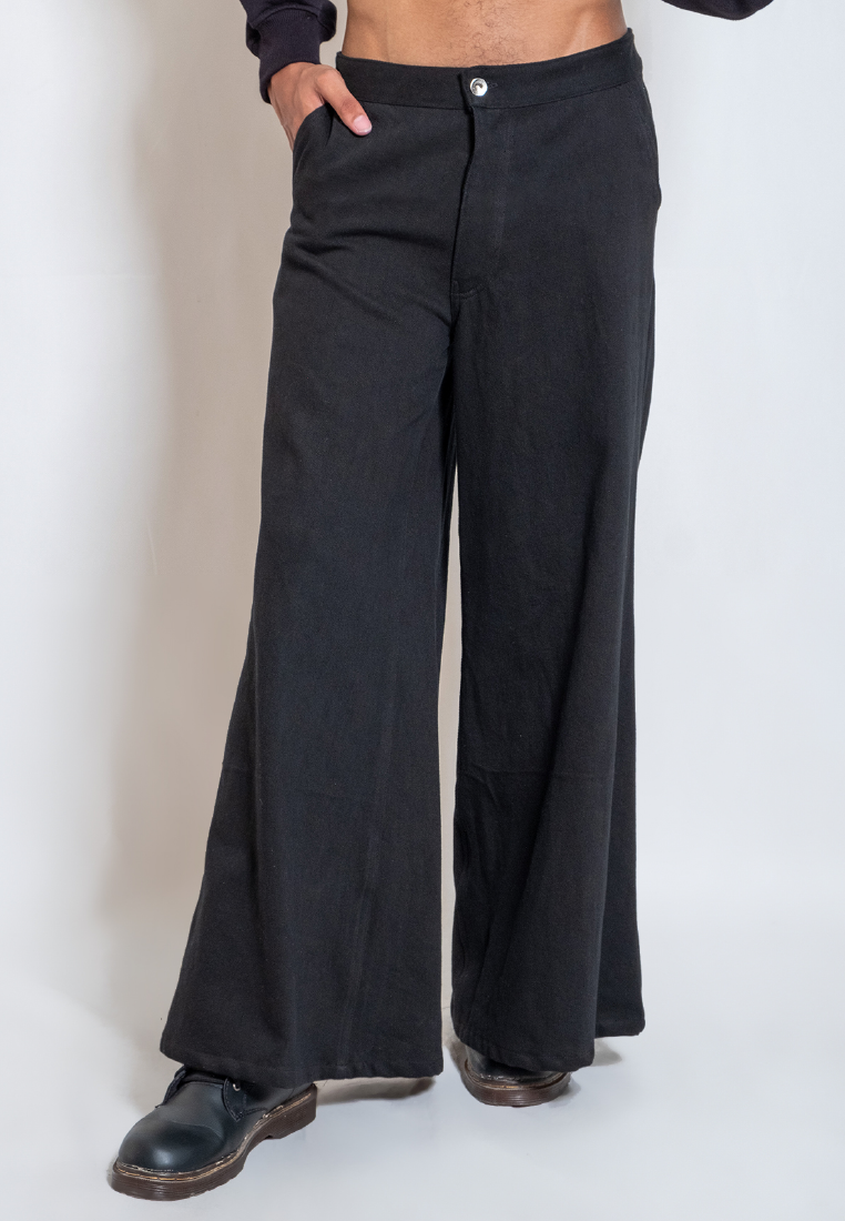 OCWA WIDE LEG GIGI FLARE DENIM BLACK MEN