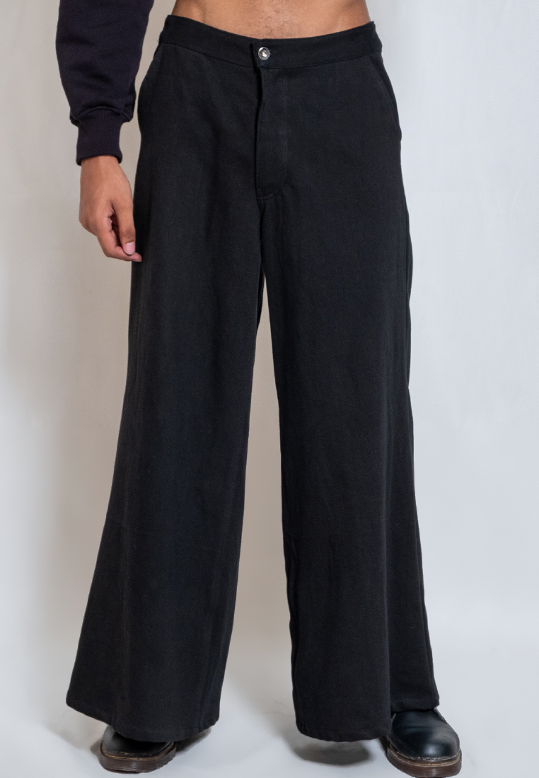 OCWA WIDE LEG GIGI FLARE DENIM BLACK MEN