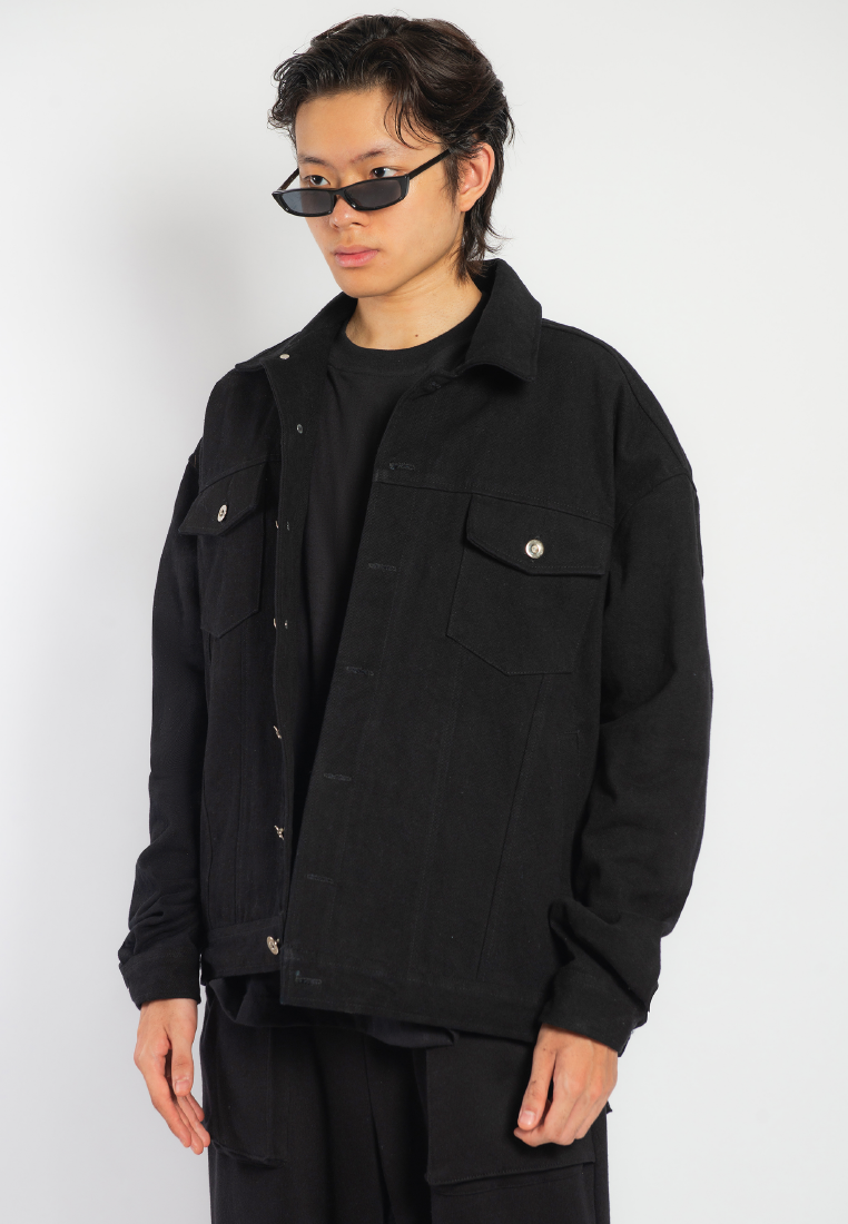 OCWA X REDMILLER FREEDOM OF LIFE DENIM JACKET BLACK