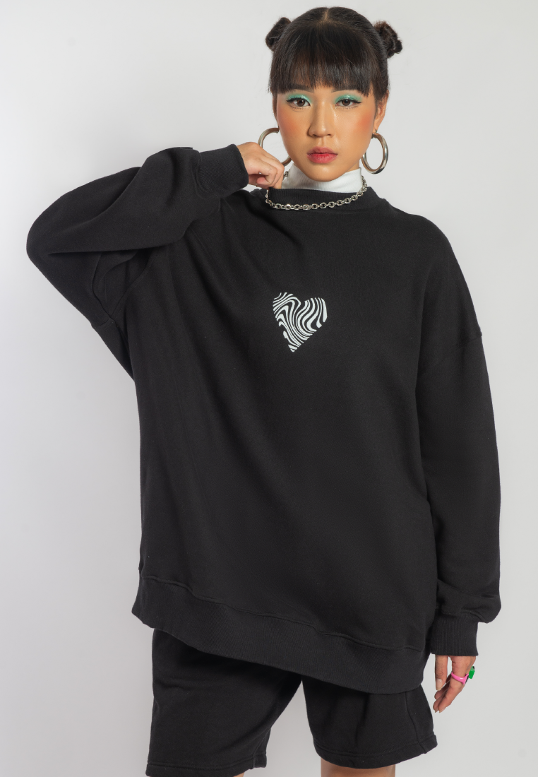 OCWA X NAND MYCRO KISS MY RABBIT SWEATER BLACK