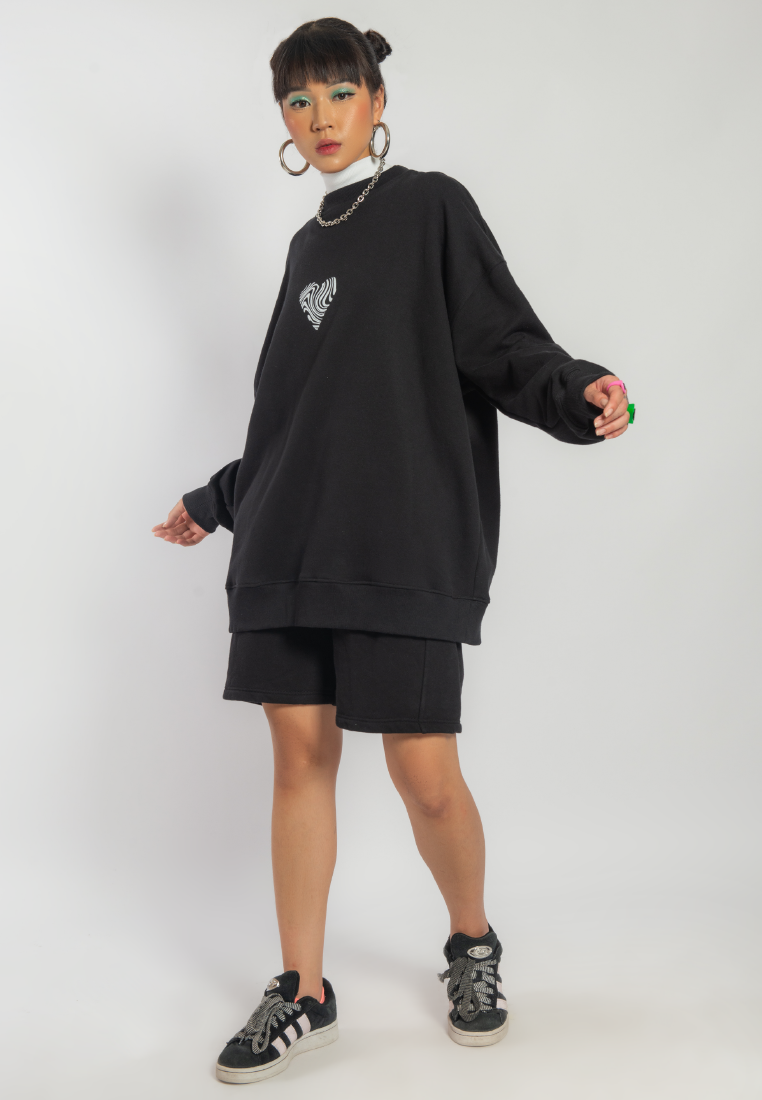 OCWA X NAND MYCRO KISS MY RABBIT SWEATER BLACK