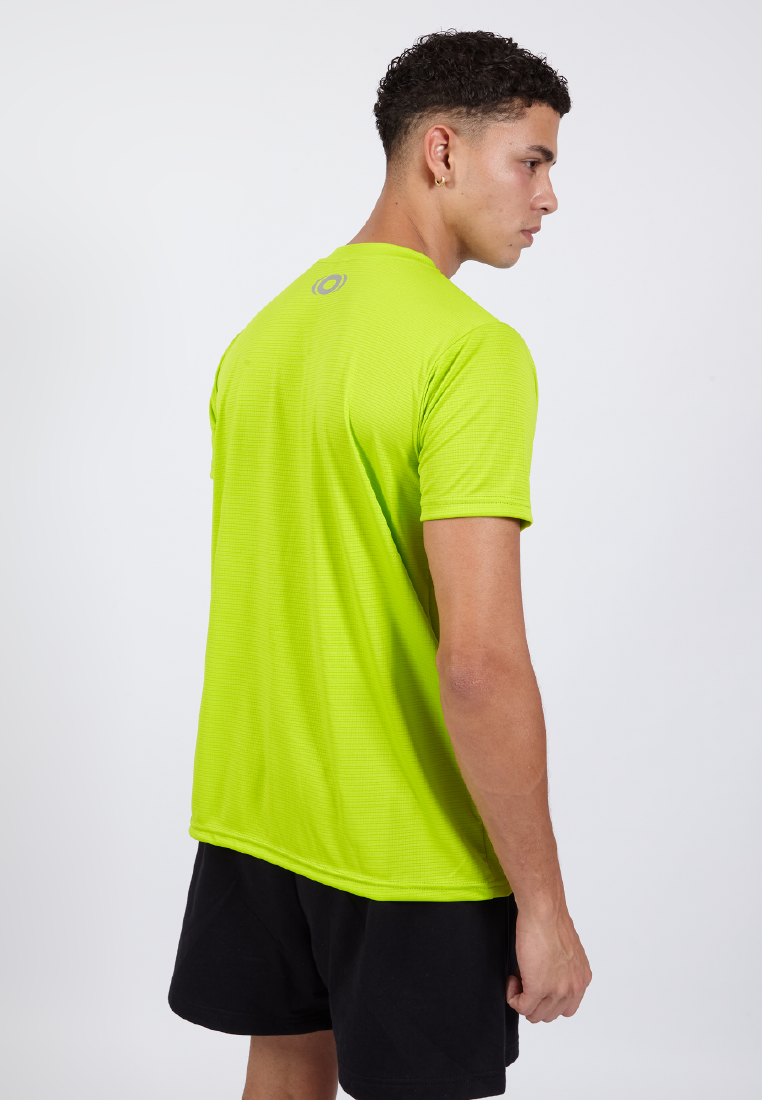 OCWA KYLER FAST DRY HYBRID RUNNING SPORTS TOP TEE DRYFIT NEON GREEN JERSEY