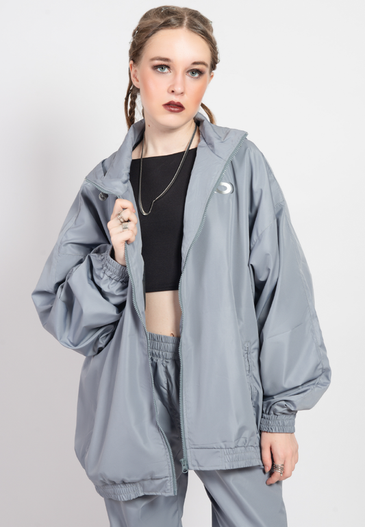 OCWA LUKE WATERPROOF OVERSIZED HOODED JACKET GREY