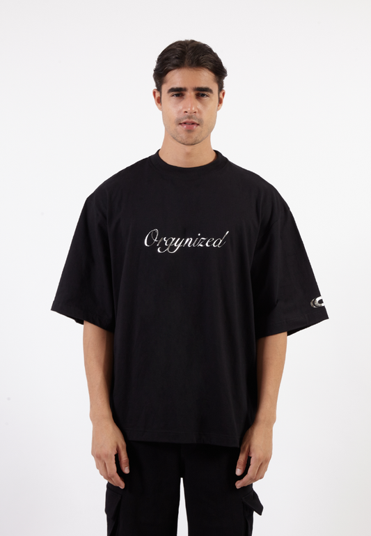 OCWA X BOP! ORGYNIZED OVERSIZED BLACK TEE