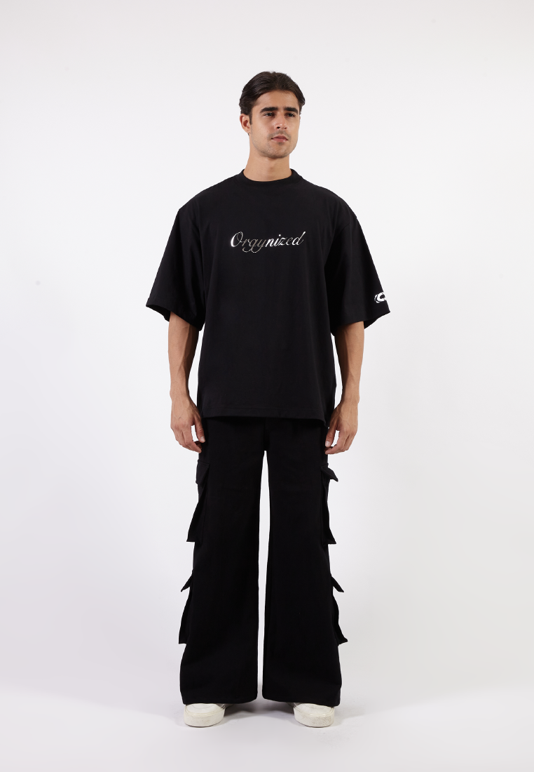 OCWA X BOP! ORGYNIZED OVERSIZED BLACK TEE