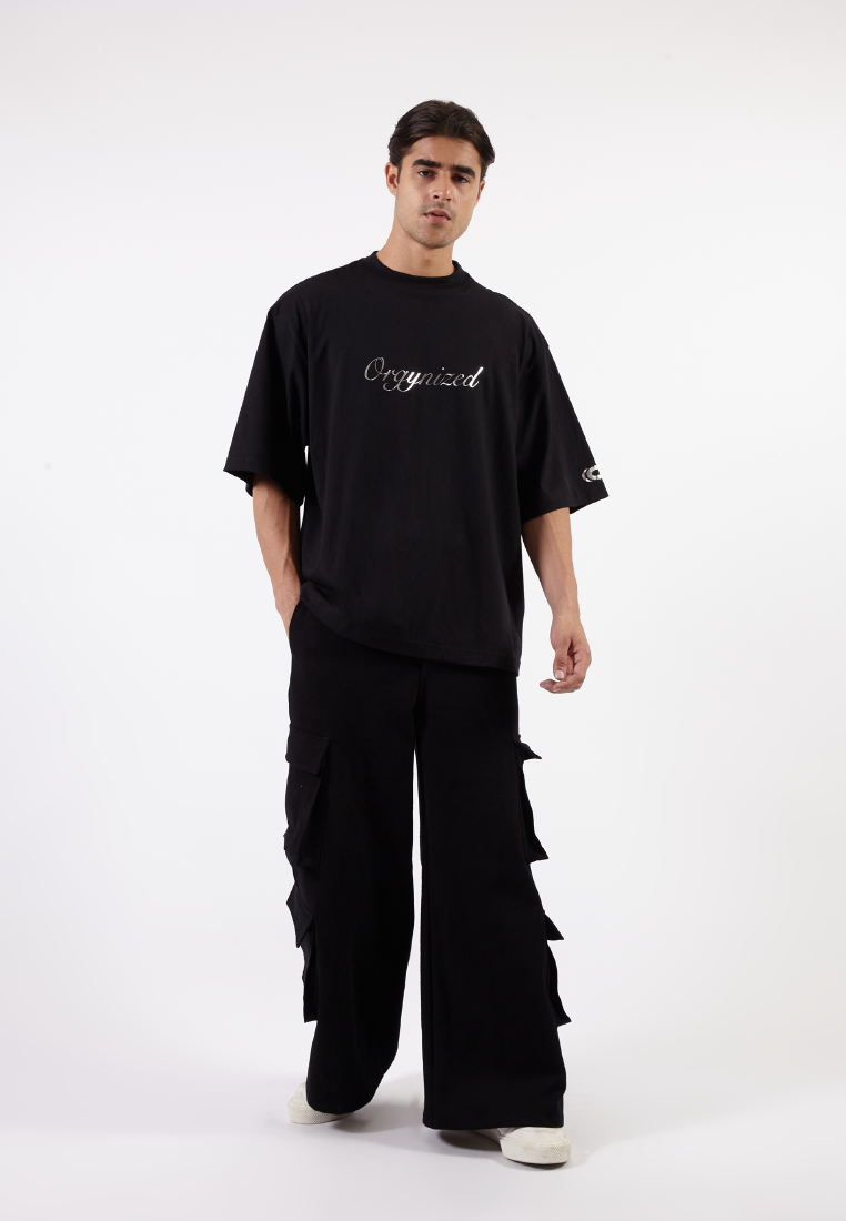 OCWA X BOP! ORGYNIZED OVERSIZED BLACK TEE