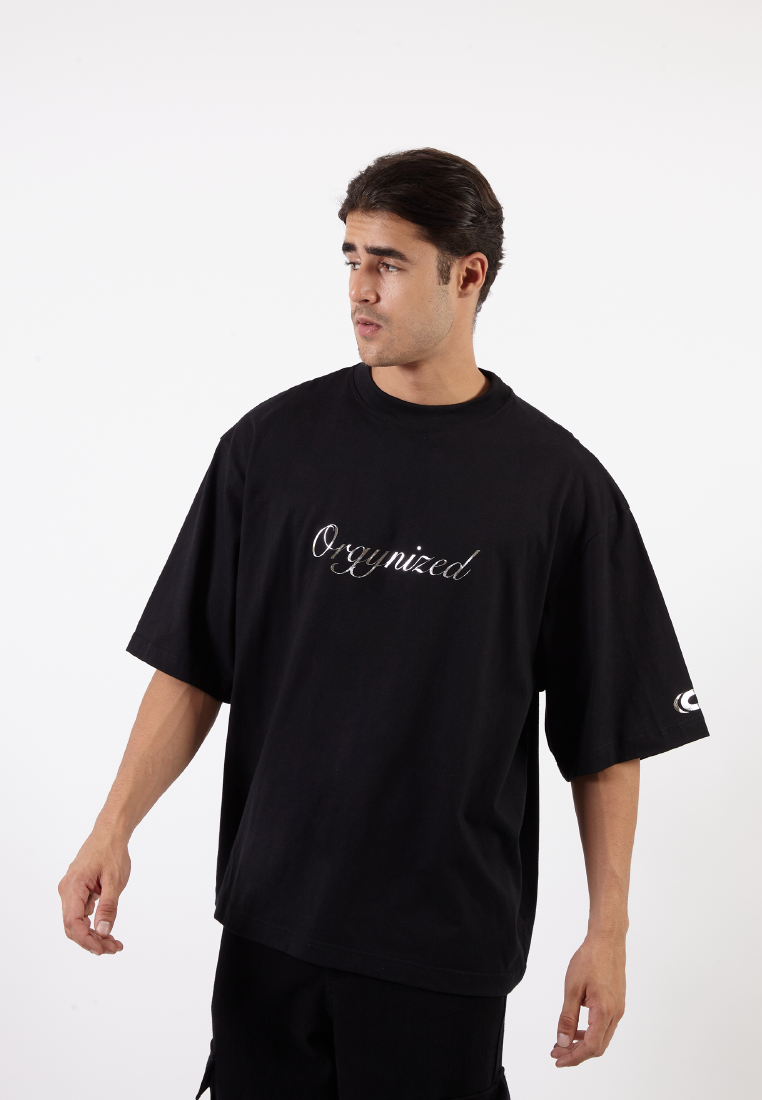 OCWA X BOP! ORGYNIZED OVERSIZED BLACK TEE