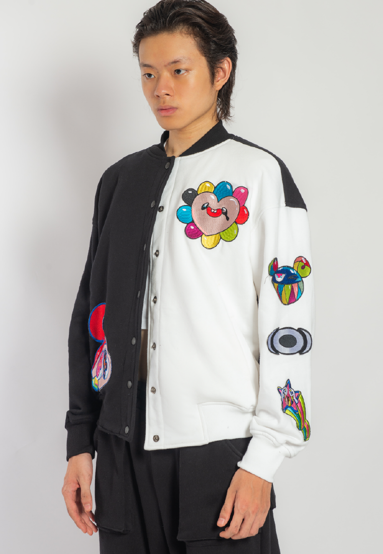 OCWA X REDMILLER REDMOJI VARSITY JACKET