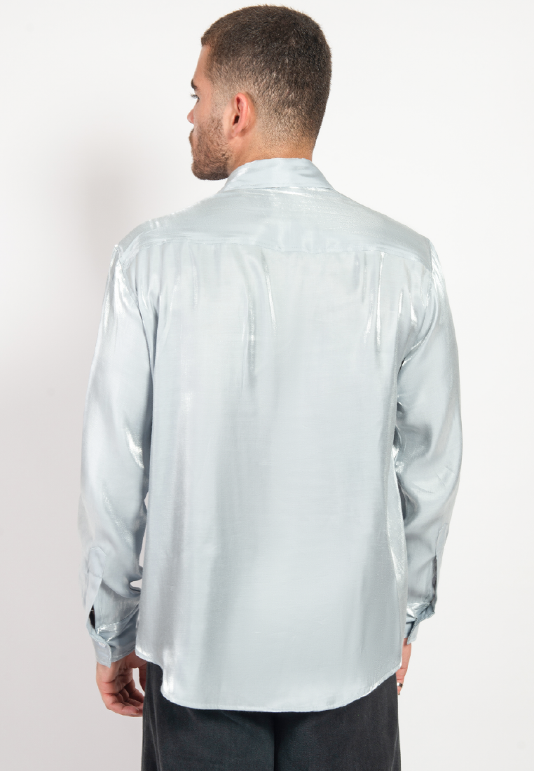 OCWA RENE SILVER SHINY GLAM SHIRT