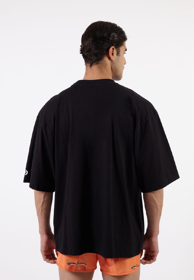 OCWA X BOP! SUPER POWER BOTTOM ULTIMATE OVERSIZED BLACK TEE