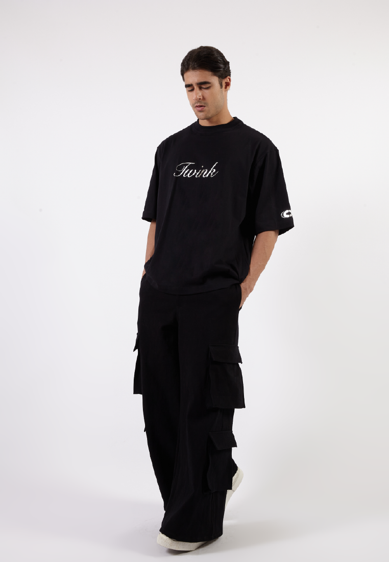 OCWA X BOP! TWINK OVERSIZED BLACK TEE