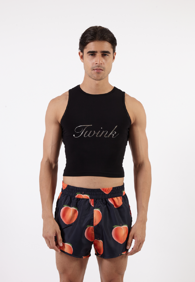 OCWA X BOP! TWINK FITTED BLACK TANK TOP