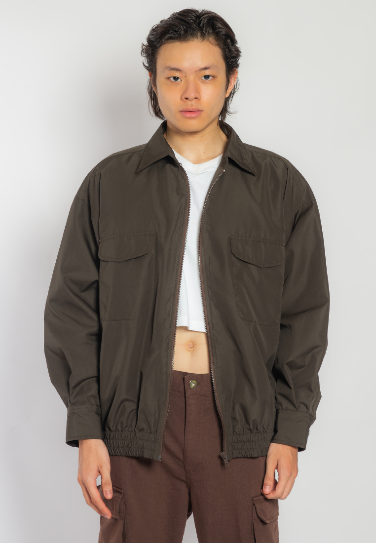 OCWA UTOPIA SHIRT WATERPROOF JACKET BROWN