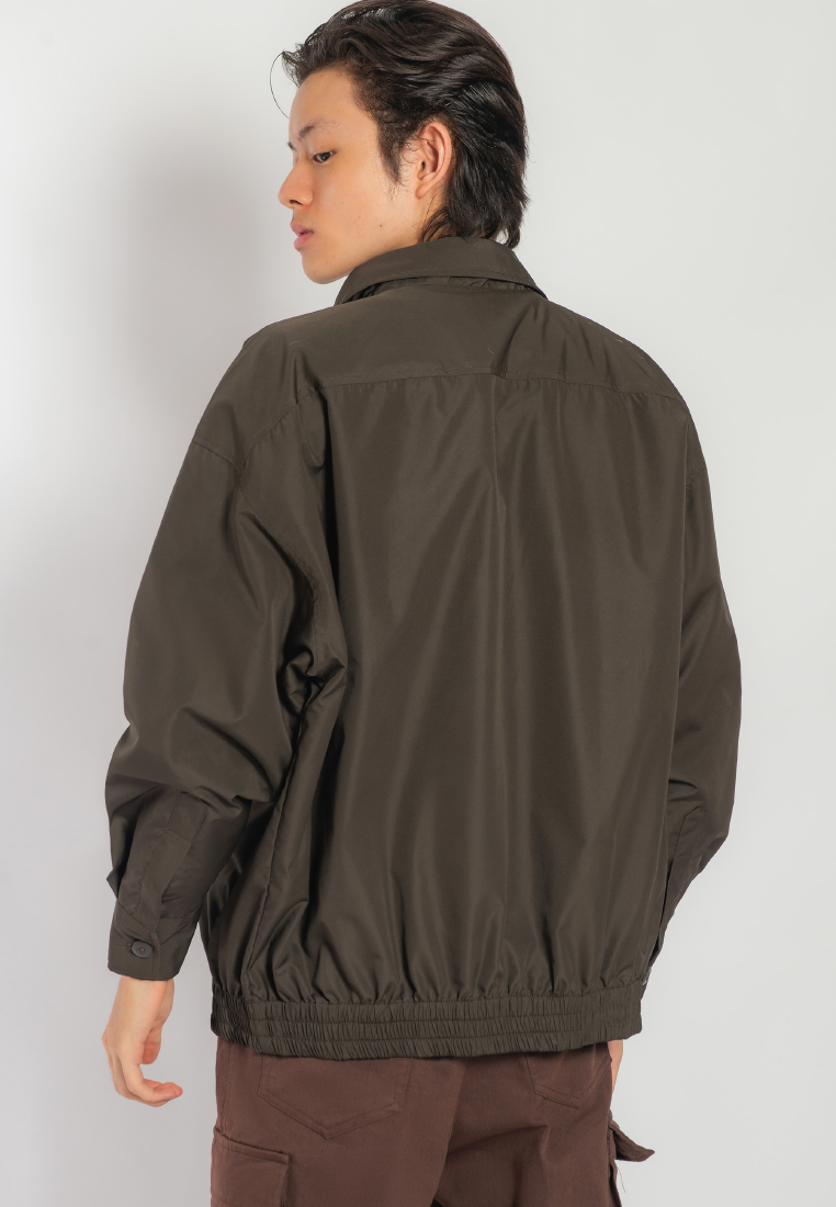 OCWA UTOPIA SHIRT WATERPROOF JACKET BROWN