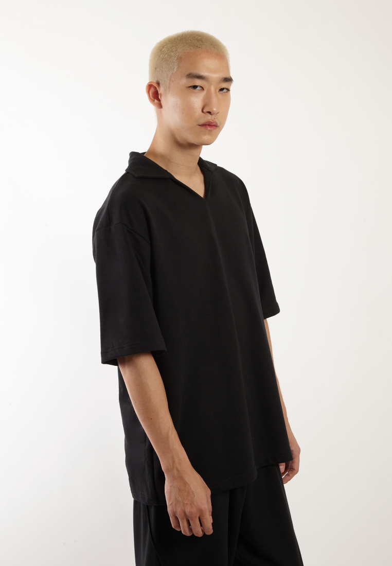 OCWA X VEDECI JOSH SPORTY POLO SHIRT BLACK