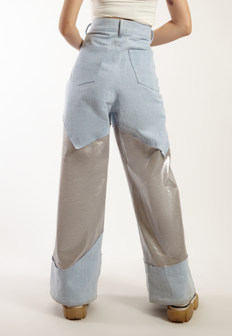 OCWA JENNER WIDE LEG LIGHT BLUE SILVER JEANS