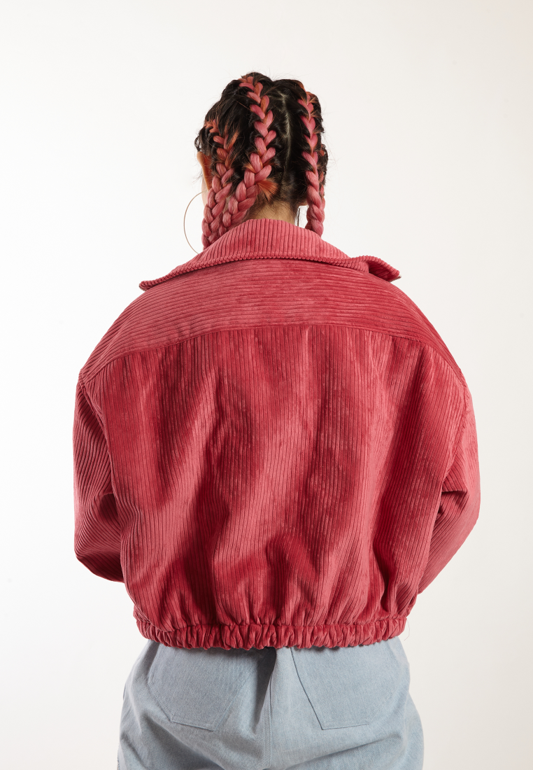 OCWA OVERSIZED JILL PINK CORDUROY JACKET