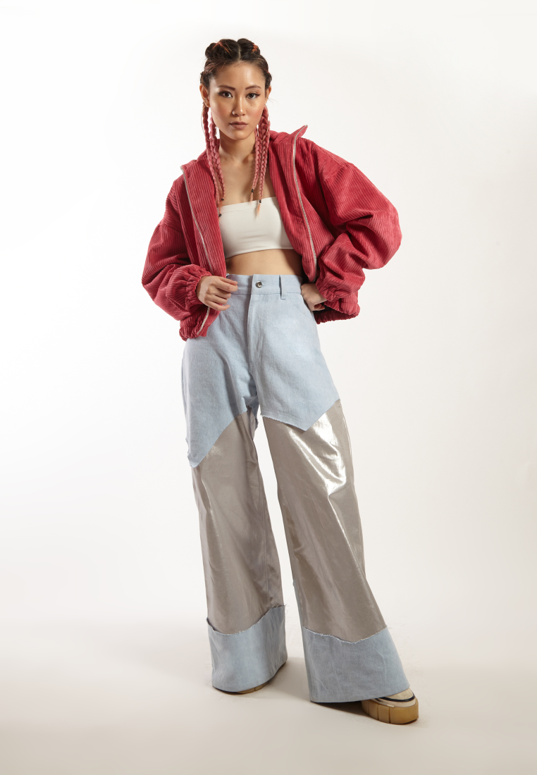 OCWA OVERSIZED JILL PINK CORDUROY JACKET