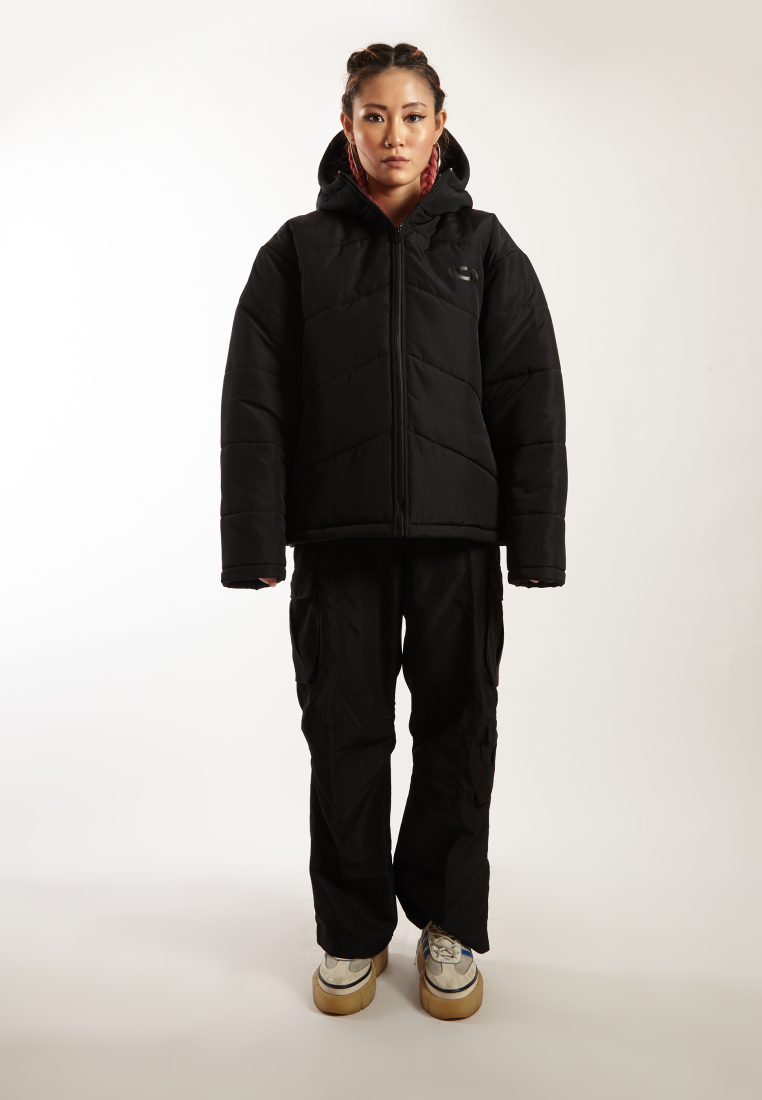 OCWA MATRIX PUFFER WINTER JACKET BLACK WOMAN