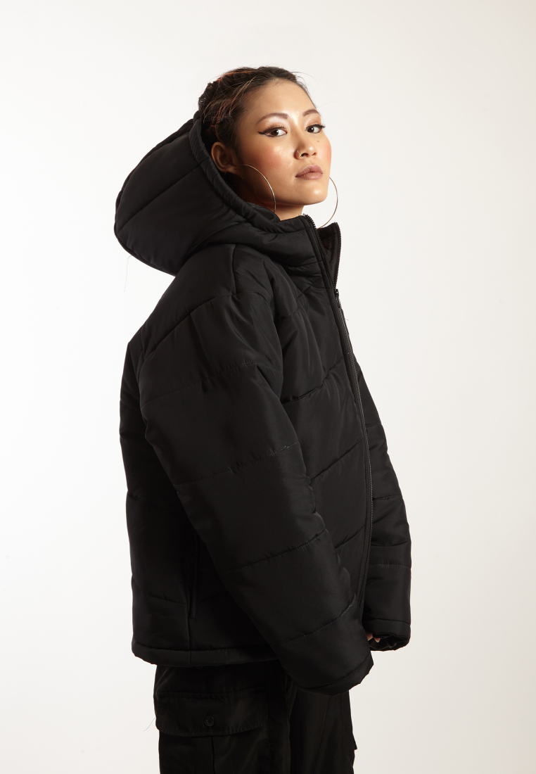 OCWA MATRIX PUFFER WINTER JACKET BLACK WOMAN