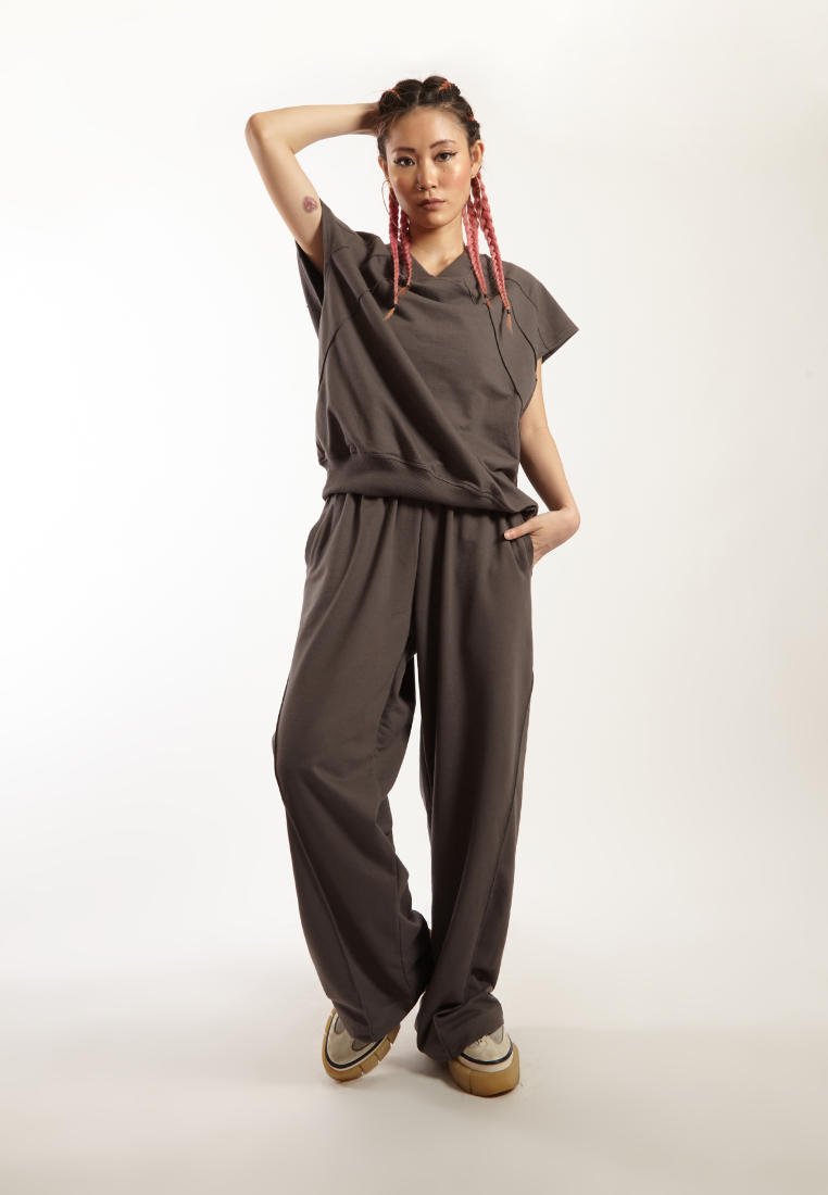 OCWA X VEDECI SAINT OVERSIZED SLEEVELESS TOP ASH GREY