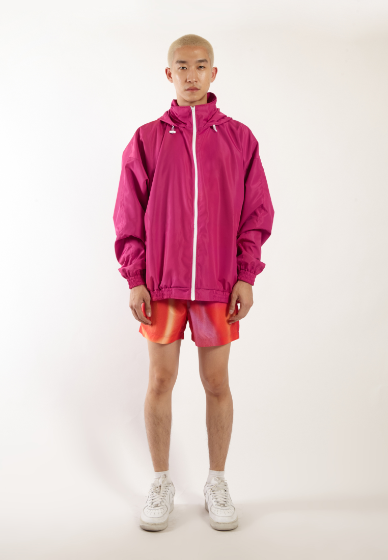 OCWA OVERSIZED WATER PROOF REVO SPORTS JACKET PINK FUCHSIA