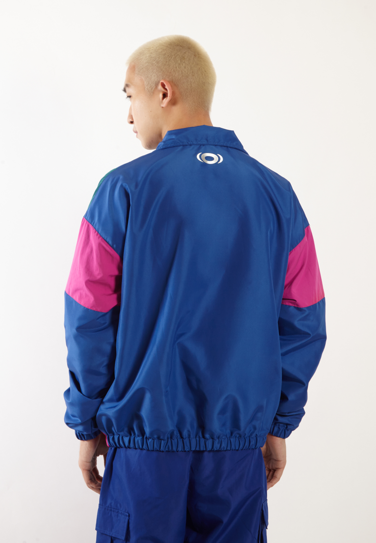 OCWA POSH 80S INSPIRED GREEN PINK FUCHSIA BLUE WATERPROOF JACKET