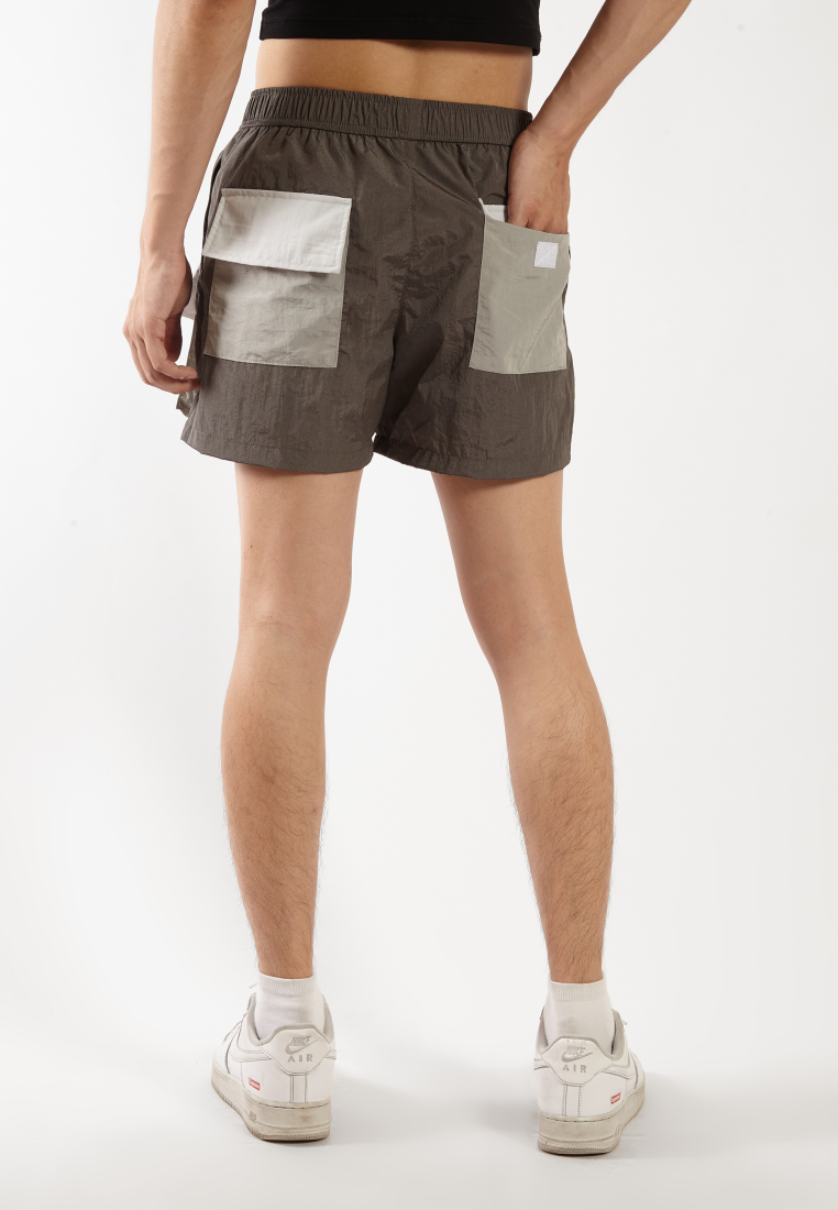 OCWA RUBEN COLORBLOCK WATERPROOF SPORTY RUNNING SHORT GREY