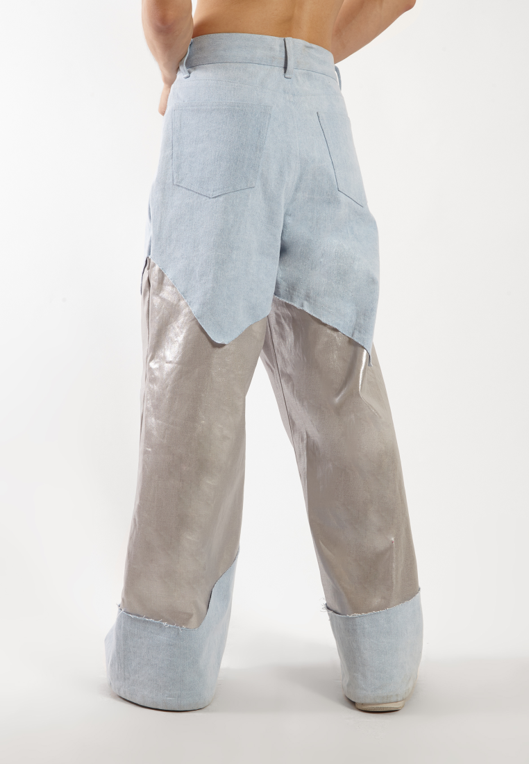 OCWA JENNER WIDE LEG LIGHT BLUE SILVER JEANS