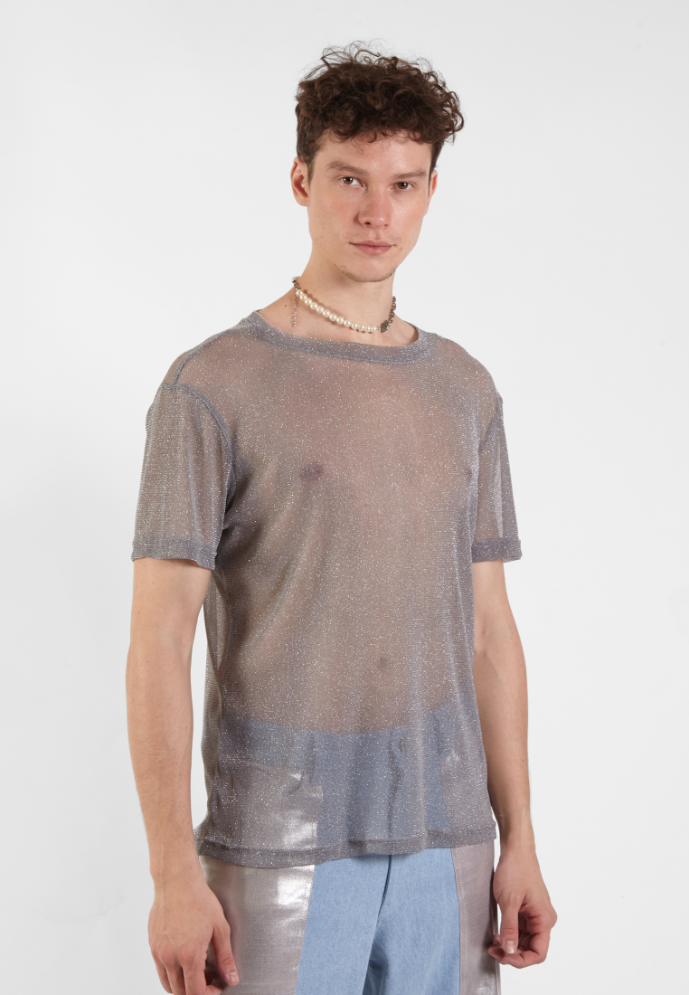 OCWA DIAMOND SHEER SILVER SHIRT