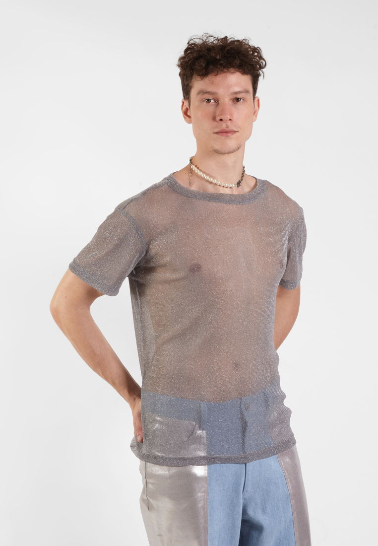 OCWA DIAMOND SHEER SILVER SHIRT