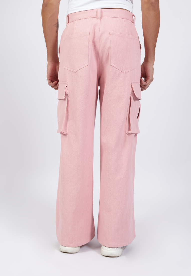 OCWA STAN FLARE CARGO DENIM PINK