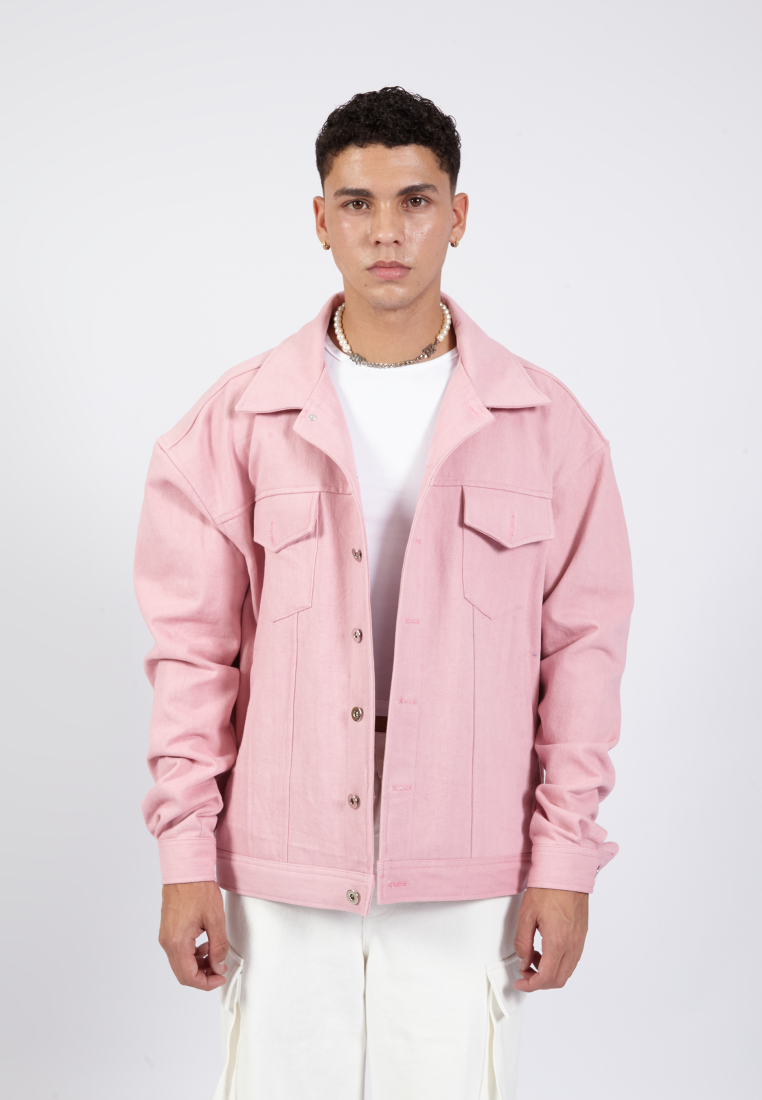 OCWA JUNO PINK OVERSIZED DENIM JACKET