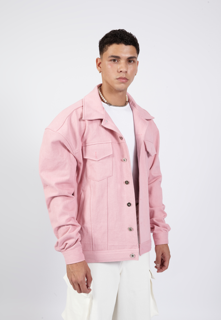 OCWA JUNO PINK OVERSIZED DENIM JACKET