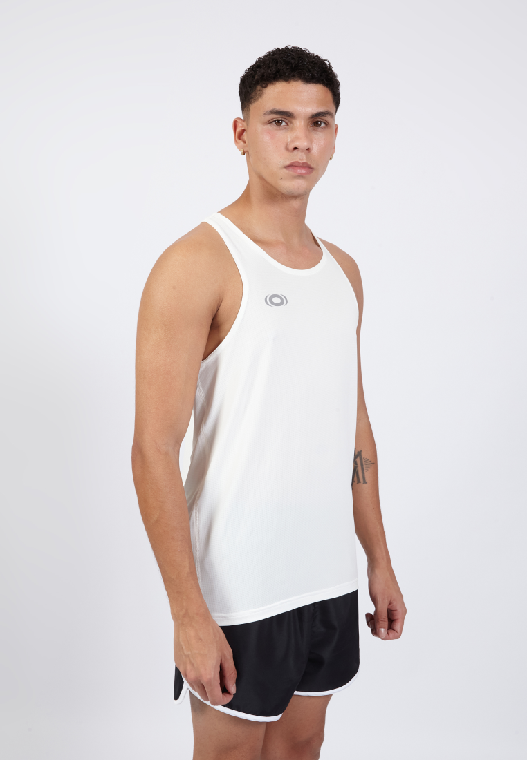 OCWA EVEREST FAST DRY HYBRID RUNNING SPORTS TANK TOP WHIITE
