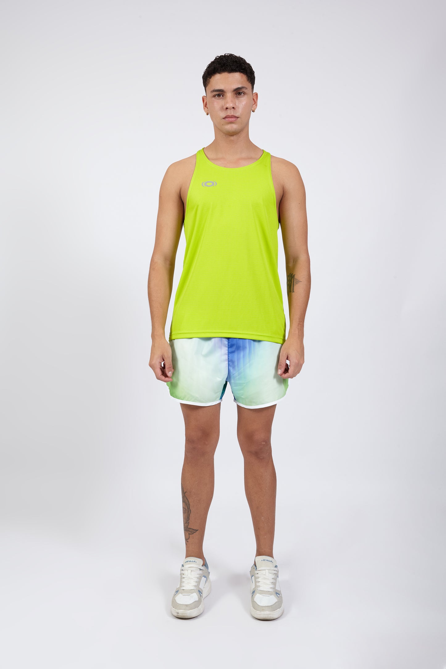 OCWA EVEREST FAST DRY HYBRID RUNNING SPORTS TANK TOP NEON GREEN
